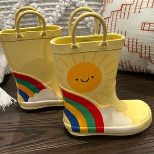Rainbow Rain Boots